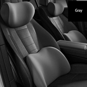 Juego de Almohadas de Lujo para Reposacabezas de Coche con Logotipo Personalizado, Almohada de Gamuza para Soporte Lumbar y Cervical - Product Image 2