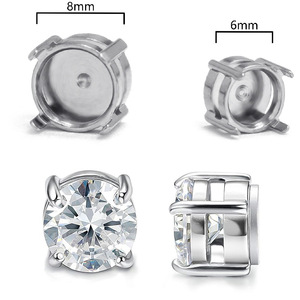 Stainless Steel <b>Magnetic</b> <b>Earring</b> Holder 6mm 8mm For <b>Earring</b> Making DIY Jewelry Accessories - Product Image 3