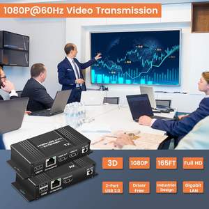 SYONG-Émetteur et Récepteur Vidéo KVM, Câble de 60/30/4K, 1080P, HDMI, KVM, USB, sur Ethernet, Cat 5e, 6, Câble <span class=keywords><strong>Souris</strong></span>, Clavier - Product Image 2