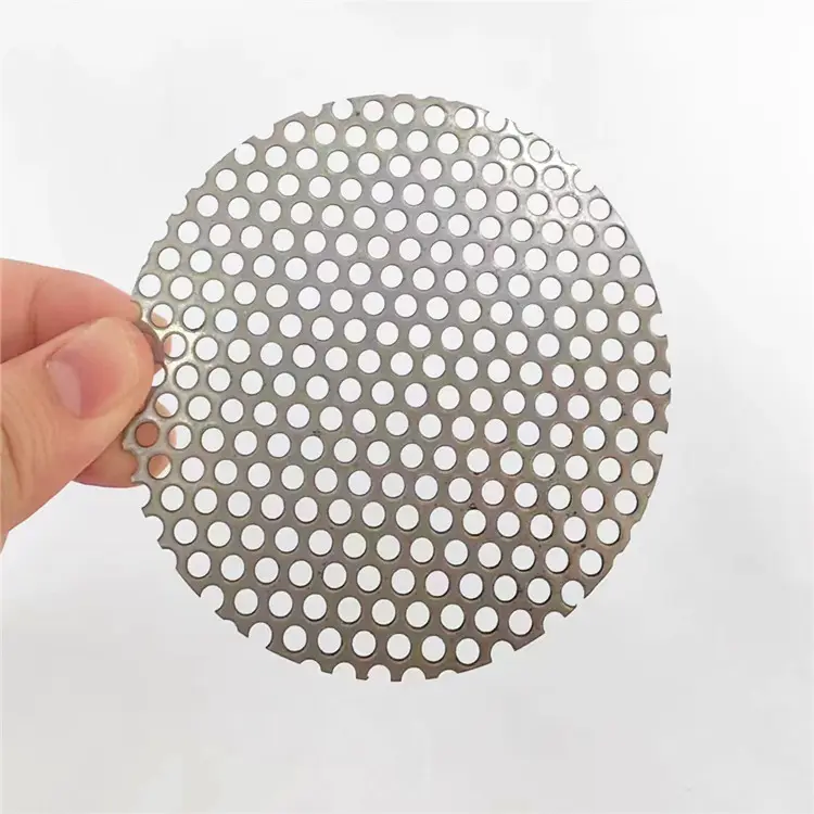 Round hole stainless steel punching plate metal perforated panels