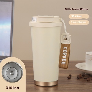 Ly giữ nhiệt cà phê in logo tùy chỉnh, thiết kế mới 530ml, thép không gỉ 316, ly cà phê cách nhiệt - Product Image 6