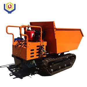 Chargeur de jardin de 1000 kg, <span class=keywords><strong>brouette</strong></span> motorisée, mini chargeur sur chenilles, moteur principal, pompe, boîte de vitesses, hydraulique, auto-déchargement - Product Image 6