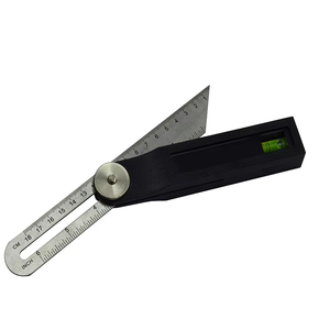 Règle d'angle en T <span class=keywords><strong>de</strong></span> 18 cm avec poignée en plastique, niveaux à bulle, règle coulissante, gabarit <span class=keywords><strong>de</strong></span> marquage en bois, <span class=keywords><strong>rapporteur</strong></span> - Product Image 4