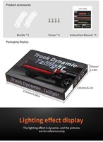 Nouvelle Bande Lumineuse LED Rouge et Jaune pour Hayon de Voiture, Camion, Fourgonnette – Feu Stop, Marche Arrière, Feu de Recul, Lampe d'Avertissement – Kit de Rénovation