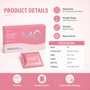 Préservatifs de marque MO certifiés CE, à picots en relief pour une sensibilité accrue, fabricant leader de préservatifs en Chine, service OEM/ODM pour le plaisir sexuel - Product Image 4
