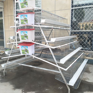 A-loại 4 tầng 128 chim tự động lớp trứng gà lồng với đầy đủ tự động uống Hệ thống pin Lồng cho GÀ ĐẺ - Product Image 1