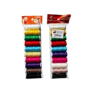 Filo Rotondo in Poliestere Durevole Erpsl, Confezione da 10 Pezzi, 12 Pacchi, Colori Vivaci, Lunghezza 15cm, Spessore 2mm, Modello 18090 per Cucito - Product Image 1