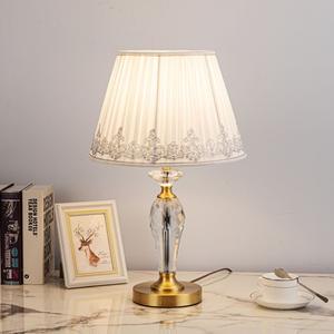 Lampe de table en cristal nordique avec télécommande, lumière de chevet luxueuse, chaude et romantique pour chambre à coucher, salon, vente en gros transfrontalière - Product Image 5
