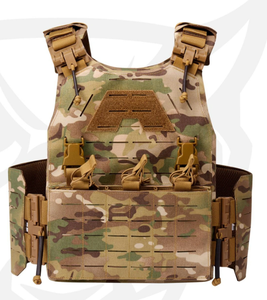 Quick release tactical <strong>vest</strong> laser cutting <strong>Molle</strong> armor plate harness camouflage equipment, suitable for outdoor hunting training - Product Image 1