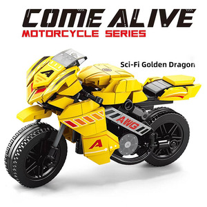 Cậu bé quà tặng 286 mảnh DIY xe máy mô hình khối xây dựng <span class=keywords><strong>Set</strong></span> nhựa xe máy đồ chơi cho các lứa tuổi 5-7 năm - Product Image 4