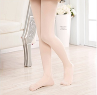 Collants de Danse Longs Blancs Économiques 80D pour Enfants, Collants de Ballet pour Filles