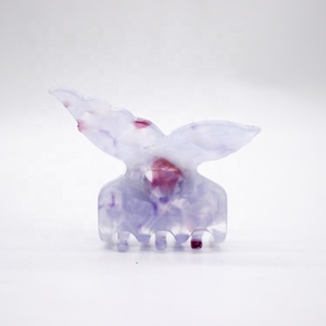 YIYI Pinces à <span class=keywords><strong>cheveux</strong></span> coréennes lisses en acétate, petites, jolies pinces à <span class=keywords><strong>cheveux</strong></span> papillon pour femmes, vente en gros personnalisée - Product Image 3