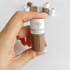 Balsamo per labbra biodegradabile in cartone Kraft rigido Push up contenitore colore guancia in carta tubo lozione per il <span class=keywords><strong>viso</strong></span> imballaggio personalizzato - Product Image 6