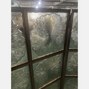 Pared divisoria de escritorio perforada cortada con láser de acero inoxidable con vidrio Diseño moderno Insonorizado y duradero - Product Image 6