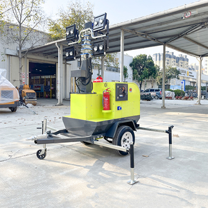 Heavy Duty 5700W Remolque Altura de elevación con control remoto 4M-9M Operación de alivio de desastres Torre de iluminación Generador diesel ligero - Product Image 2