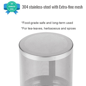<span class=keywords><strong>Infuseur</strong></span> à thé en acier inoxydable 304 de nouvelle conception avec des trous extra fins et une chaîne allongée pour tasse - Product Image 4