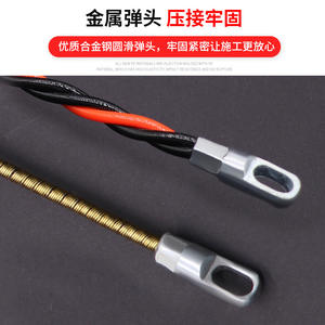 Tirador de Cables para Electricistas de 6 mm, Tirador de Tres Hilos de Poliéster para Conductos, Amarillo, Negro, Rojo, para Cableado en Conductos - Product Image 3