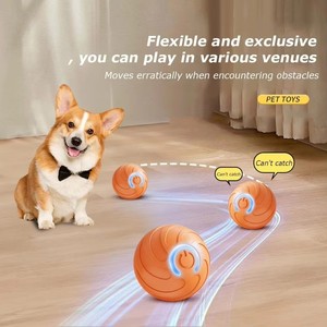 Sıcak Fırsat Yeni Tasarım İnteraktif Döner Hareketli Şarj Edilebilir Evcil Köpek Oyuncakları Isırmaya Dayanıklı Akıllı Zıplayan Top Oyuncaklar - Product Image 6