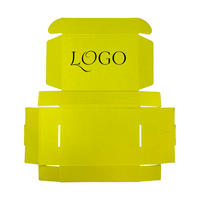 Boîtes d'expédition en carton ondulé rigide orange personnalisées écologiques portables avec logo imprimé en relief