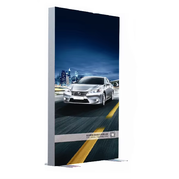 LINGTONG WB708B Portable 40mm Aluminum Rectangle Eco-Friendly Durable Retail Display Light Box Economical Self-Standing Indoor
