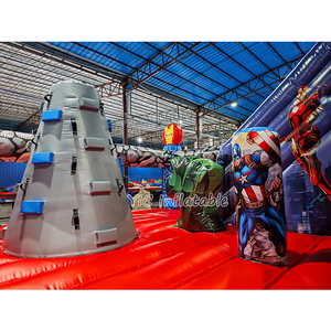 Château gonflable professionnel Spider-Man, combo <span class=keywords><strong>super</strong></span>-<span class=keywords><strong>héros</strong></span> avec toboggan, grands <span class=keywords><strong>jeux</strong></span> pour parc - Product Image 5