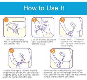 Гигиенический 100% натуральный хлопок одноразовый тампон для использования на женских вагинах хлопок аппликатор тампон - Product Image 6