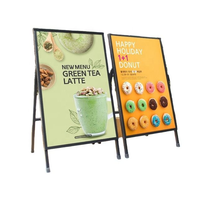 Cheap Steel Double Side A-frame Snap Open Sign A1 Advertising Poster Display Board Stand a Frame