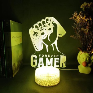 영원히 게이머 PS5 게임 존 3D 야간 램프 게임 팬 선물 - Product Image 4