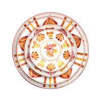 Service de table en céramique de style nordique, luxe léger et minimaliste, motif créatif pour le petit-déjeuner, la vaisselle de dessert, la nourriture occidentale