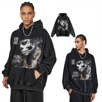 Vêtements d'occasion vintage euro-américains, imprimés, en coton, style streetwear américain, coupe ample, grammage lourd