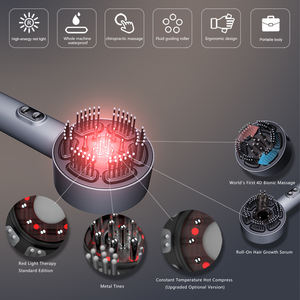 <span class=keywords><strong>2026</strong></span> Neu Schnelles Haarwachstum Kopfmassagegerät Elektrische Tools Kopfmassagegerät Kopfhautbürste Kopfmassagemaschine Kamm mit Rotlicht - Product Image 2