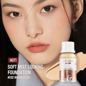 Nouvelles options de fond de teint O.two.o <span class=keywords><strong>2022</strong></span> Two, contrôle du sébum et hydratation, couvrance totale, marque privée, meilleur fond de teint. - Product Image 4