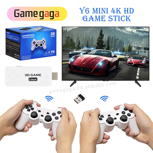 X Y6 เกมสติ๊ก 4K เครื่องเล่นวิดีโอเกมย้อนยุค ระบบ Linux ในตัว มีเกมคลาสสิก 3 มิติ มากกว่า 40000 เกม พร้อมคอนโทรลเลอร์ไร้สายคู่ 2.4G - Product Image 6