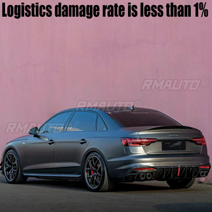 วัสดุคาร์บอนไฟเบอร์แท้ สปอยเลอร์ฝากระโปรงท้ายรถยนต์ทรง Ducktail สำหรับ Audi A4 S4 B9 ปี 2016-2021 อุปกรณ์ตกแต่งรถยนต์ - Product Image 2