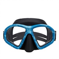 DIVESTAR peralatan menyelam bebas, perlengkapan menyelam Snorkeling bawah air OEM profesional, lensa ganda Anti kabut dapat disesuaikan kaca Tempered