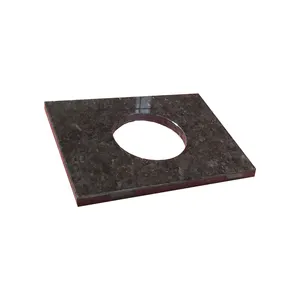 High quality polished Angola brown granite for kitchen countertops