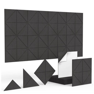Panneaux muraux insonorisés auto-adhésifs à haute densité pour <span class=keywords><strong>studio</strong></span> d'enregistrement à domicile <span class=keywords><strong>moderne</strong></span> Réduction du bruit de bureau Décorations élégantes - Product Image 1