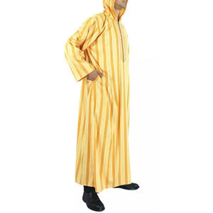 2024 Vente en Gros Kaftan Homme Musulman à Capuche, Divers Modèles de Qualité Thobe Abaya Jubah Hoodie <span class=keywords><strong>Caftan</strong></span> Robe pour Homme, Maxi Jilbab Africain - Product Image 6