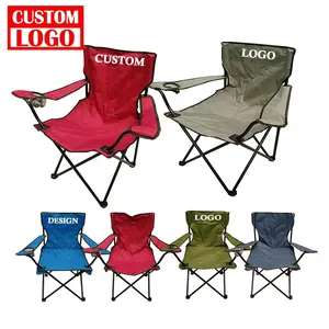 Vente en gros de chaises pliantes en plastique portables de haute qualité, légères, pliables, personnalisées, pour le camping en plein air