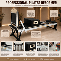 Reformer de Pilates Professionnel en Aluminium avec Design Ergonomique pour Studios de Pilates