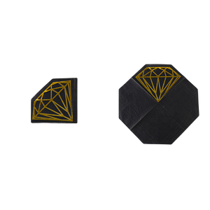 Sekali pakai Restoran pernikahan koktail kustom dengan Logo emas dicetak pernikahan serbet kertas pesta - Product Image 5