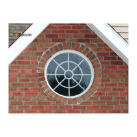 Ventana circular de aluminio Círculo de aluminio Ventana de pivote vertical redonda