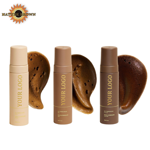 Mousse Autobronzante Personnalisable Hydratante Bronzante Effet Immédiat Faux Bronzage Mousse Protection Solaire Auto-bronzante en Marque Blanche - Product Image 1