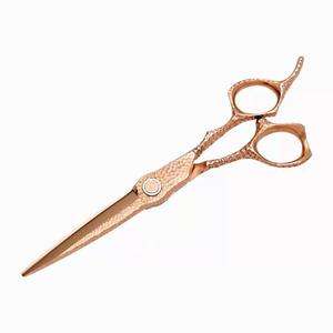 Customization <b>Supported</b> Hair Scissors 6 Inch <b>Rose</b> Gold Flat Thinning Shears Stainless Steel Right Handed Beauty Use - Product Image 1
