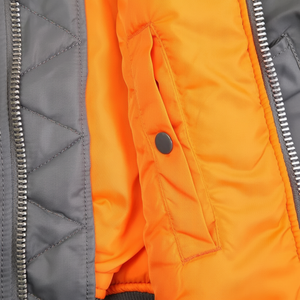 Chaqueta Bomber impermeable de nailon para hombre de alta calidad 2025, chaqueta de invierno con cuello levantado con capucha, tela satinada, último estilo - Product Image 1