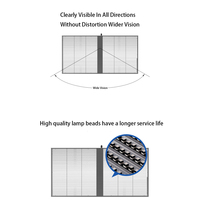 Écran LED transparent clair, mur vidéo TV, P3.91mm, écran LED en maille intérieure, affichage numérique, écrans LED