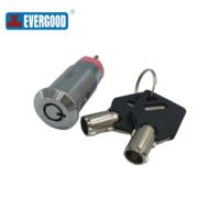 Cylindre de serrure à came tubulaire EVERGOOD, noyau de serrure tubulaire en métal pour armoire de distributeur automatique