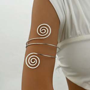 Nuevo Diseño de Joyería de Moda, Brazalete Abierto de Aleación para la Parte Superior del Brazo, Brazalete Espiral de Metal, Chapado en Oro/Oro Rosa/Plata para Mujer - Product Image 3