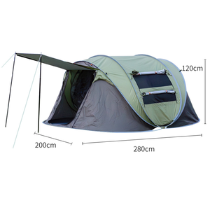 Tenda da Campeggio Familiare <span class=keywords><strong>per</strong></span> 5-8 Persone in Tessuto Oxford, 4 <span class=keywords><strong>Stagioni</strong></span>, 1 Camera da Letto, 1 Soggiorno, Impermeabile, Portatile <span class=keywords><strong>per</strong></span> Esterni - Product Image 3