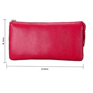 Andong <b>Women</b> Genuine Cow Leather Shoulder Bag <b>Purse</b> Long Wallet Elegant Ladies <b>Small</b> Sling Bags <b>Purses</b> Phone Pocket Wallets - Product Image 2